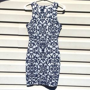 Navy Blue and Grey mini Dress by Emerald Sundae- size small/ S
